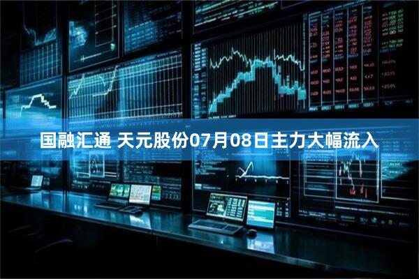 国融汇通 天元股份07月08日主力大幅流入