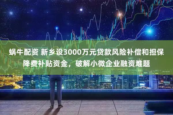 蜗牛配资 新乡设3000万元贷款风险补偿和担保降费补贴资金，破解小微企业融资难题